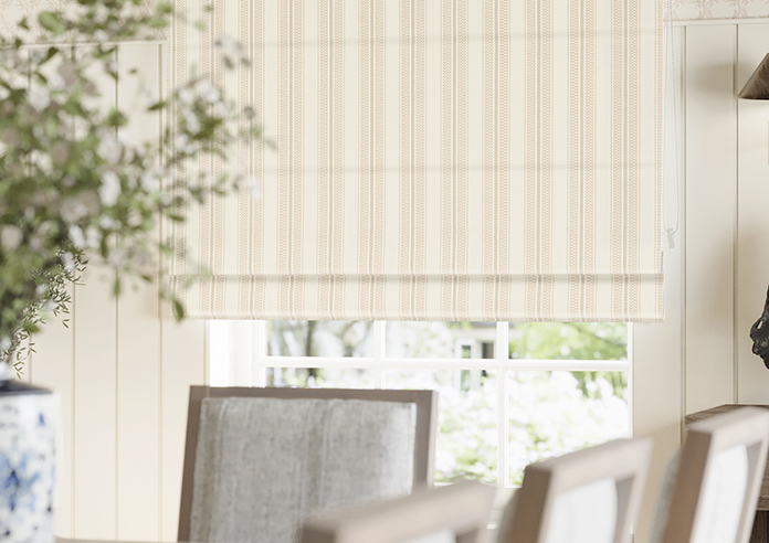 Trellis Prints, Noble Stripe Manson - Roman Blind - Image 5